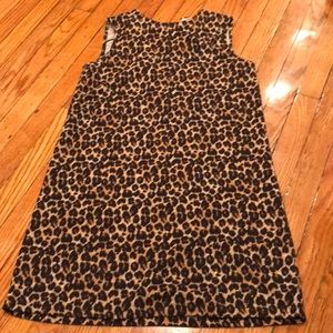 Zaraknit leopard print sleeveless mini dress